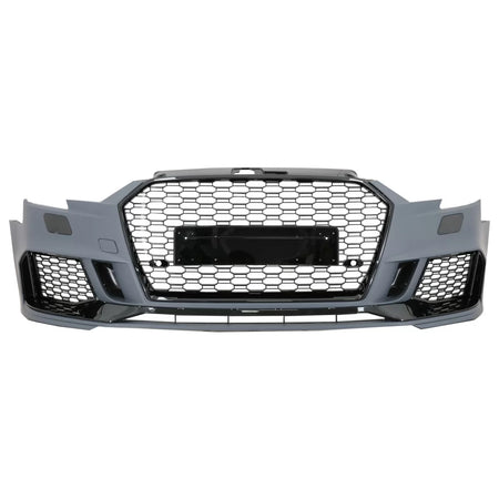 Paraurti Anteriore RS3 Design Nero Brillante per Audi A3 8V Facelift 2016-2019