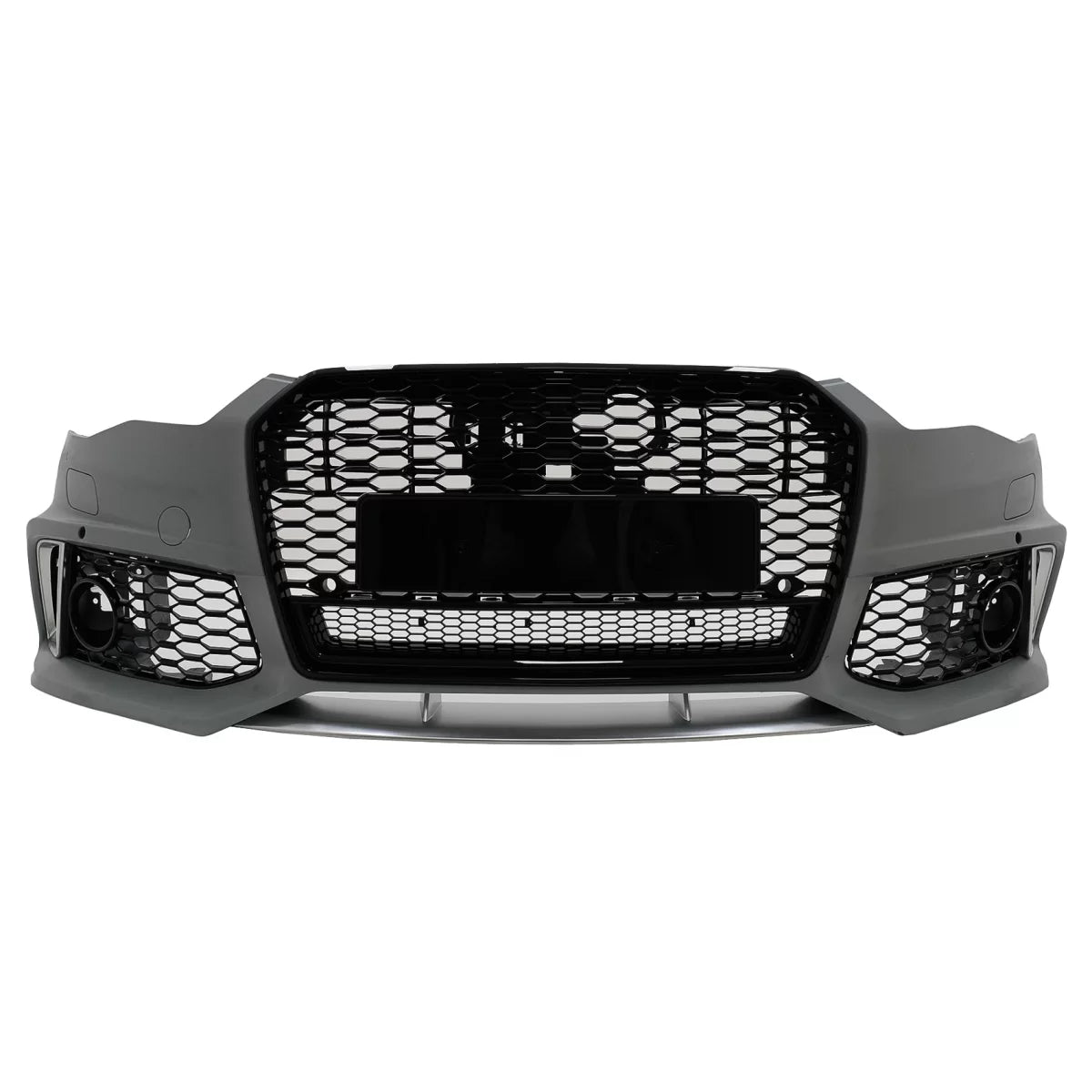 Paraurti Anteriore con Griglia Centrale RS6 Design per Audi A6 C7 Facelift