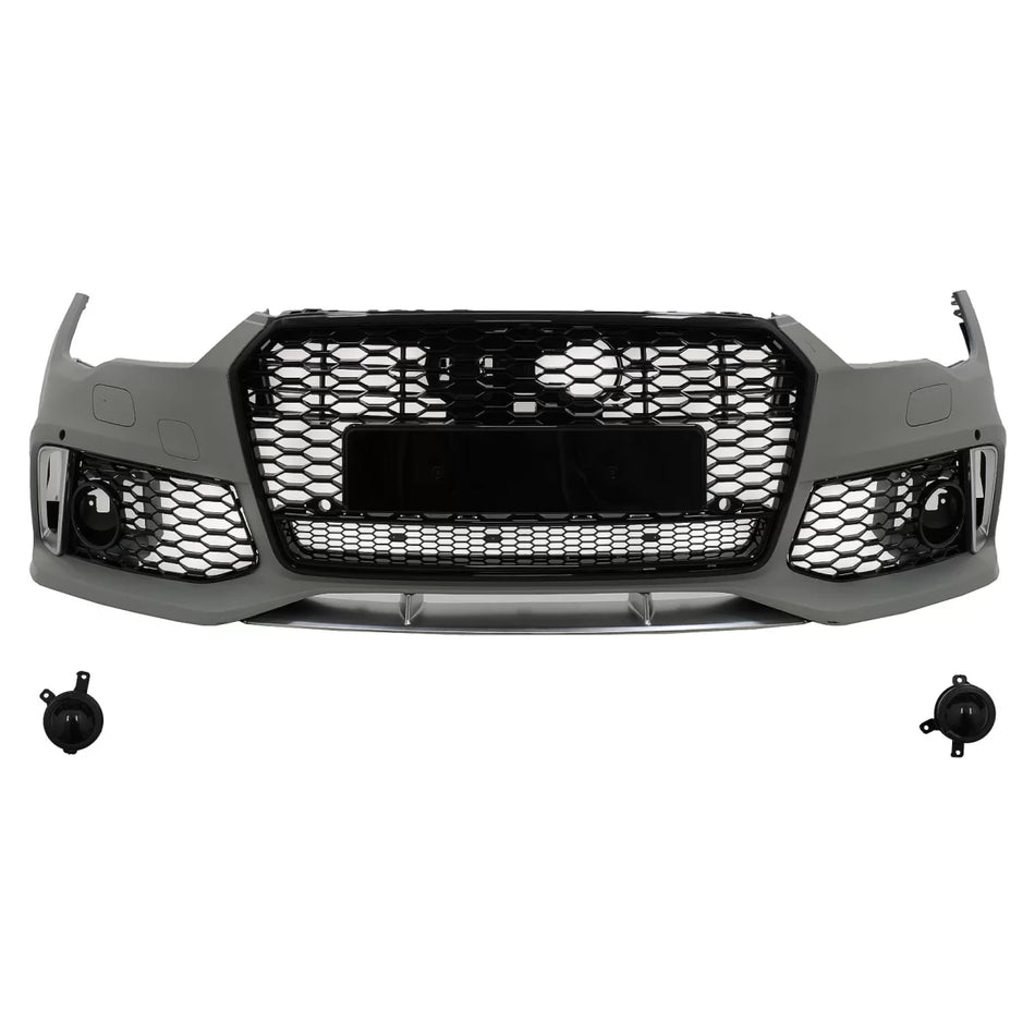 Paraurti Anteriore con Griglia Centrale RS7 Design per Audi A7 4G Facelift