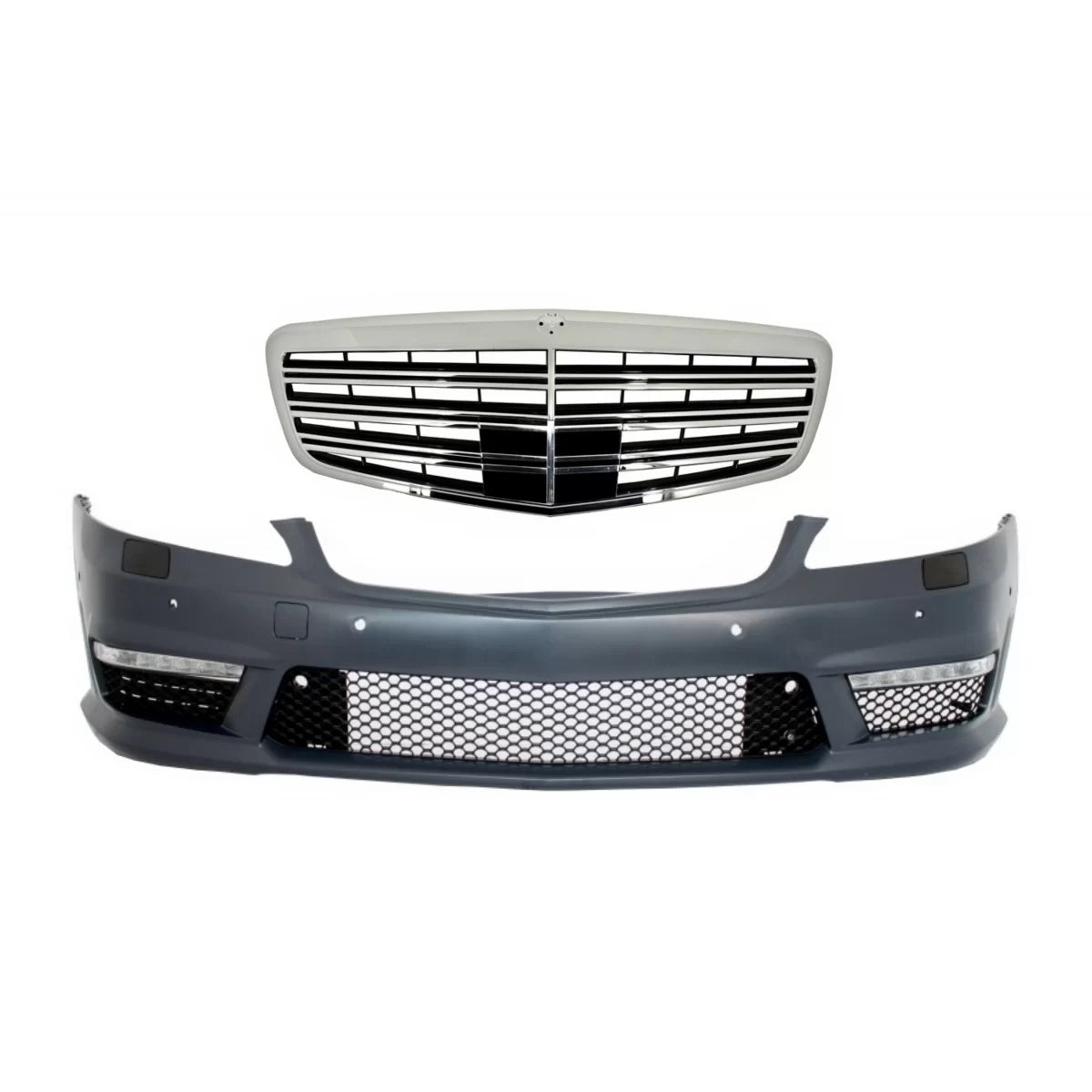 Paraurti Anteriore con Griglia Centrale per Mercedes Classe S W221 2005-2012