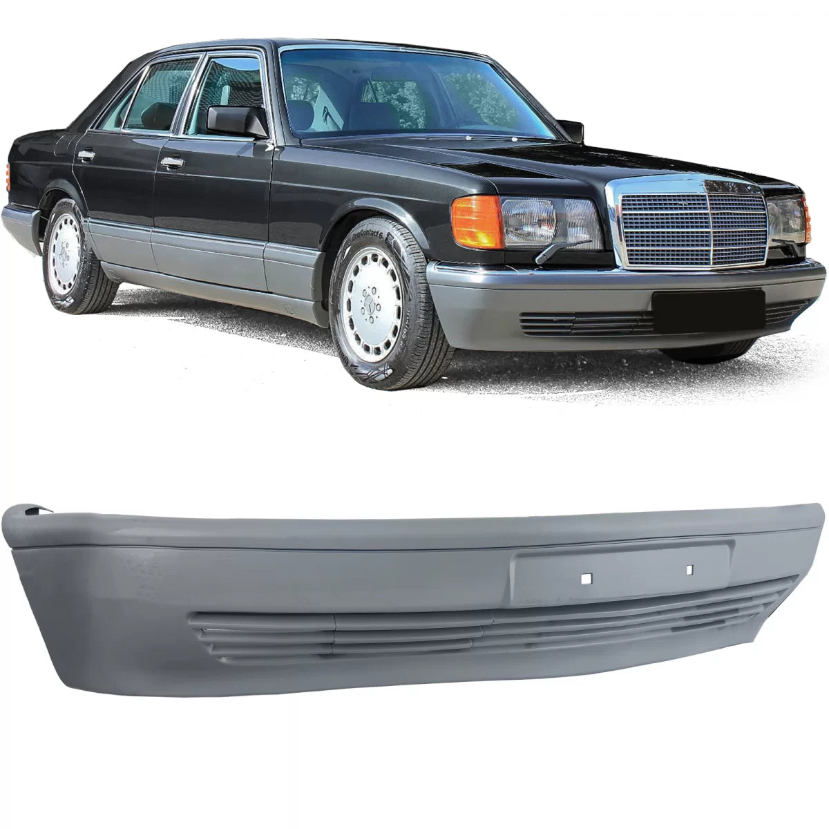 Paraurti Anteriore per Mercedes Classe S W126 Facelift 85-91 Berlina