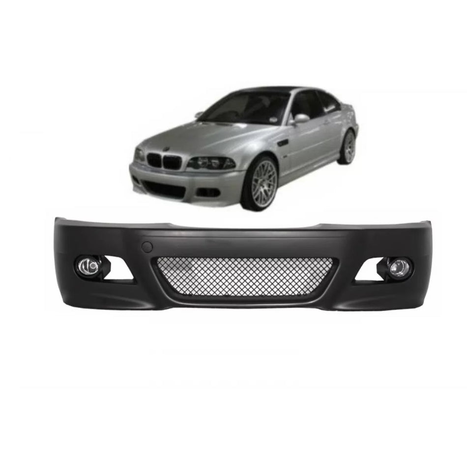 Paraurti Anteriore con Fari Fendinebbia M3 Design per BMW Serie 3 E46 1998-2004