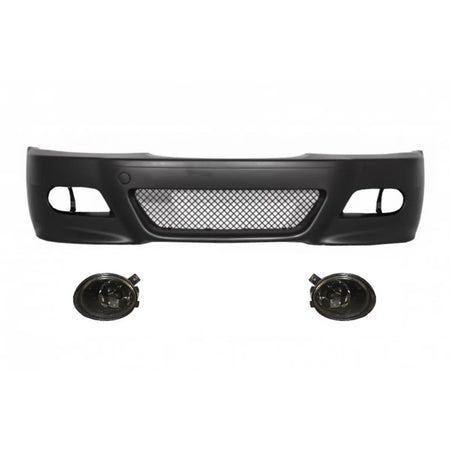 Paraurti Anteriore con Fari Fendinebbia Fumé per BMW Serie 3 E46 1998-2004