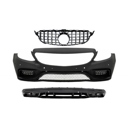 Griglia Paraurti Anteriore con Diffusore Aria per Mercedes Classe C W205 S205