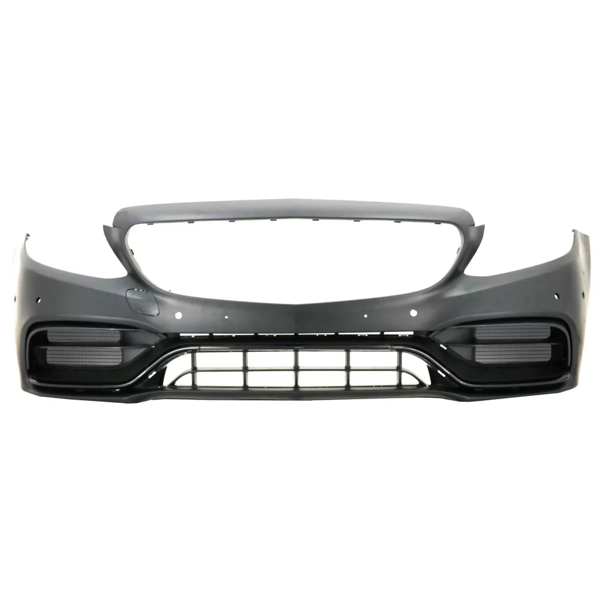 Paraurti Anteriore con Griglia Cromata e Spoiler Portellone Piano Nero