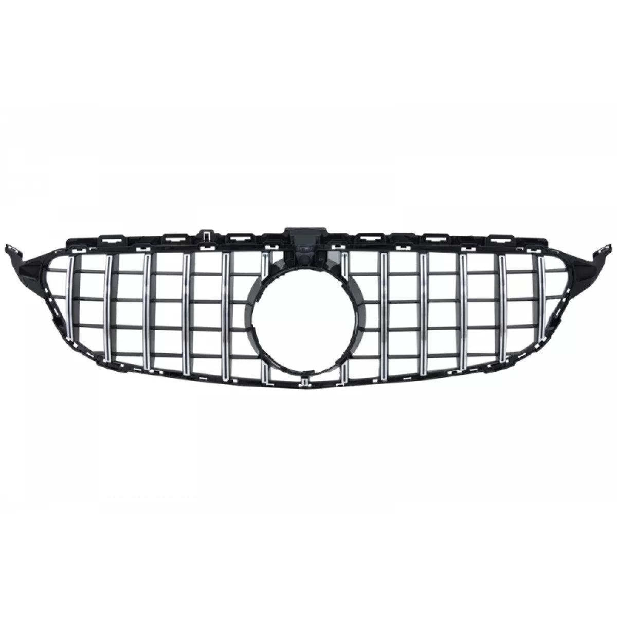 Paraurti Anteriore con Griglia Cromata e Spoiler Portellone Piano Nero