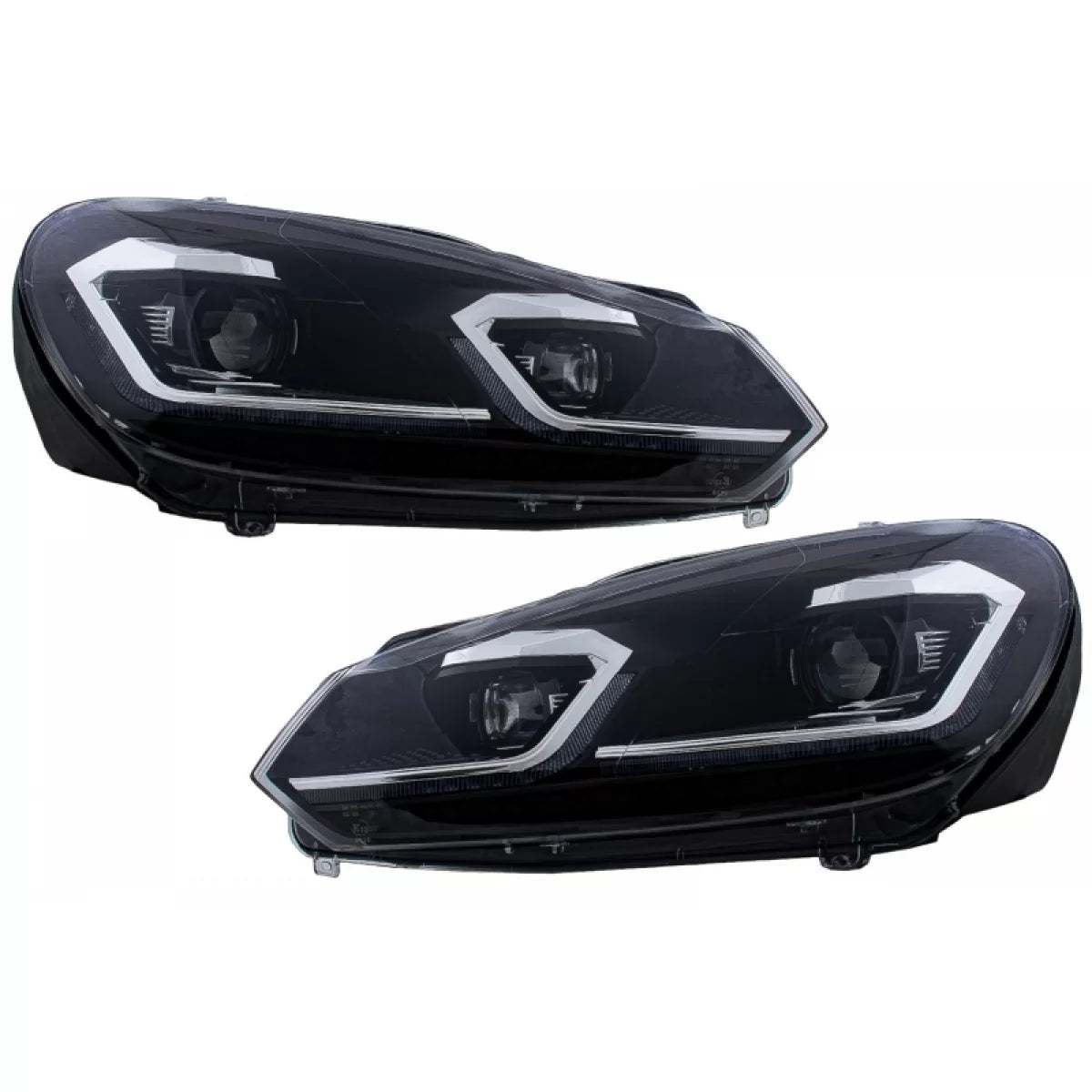 Paraurti Anteriore con Fari LED Frecce Dinamiche VW Golf Vi 2008-2013 GTI