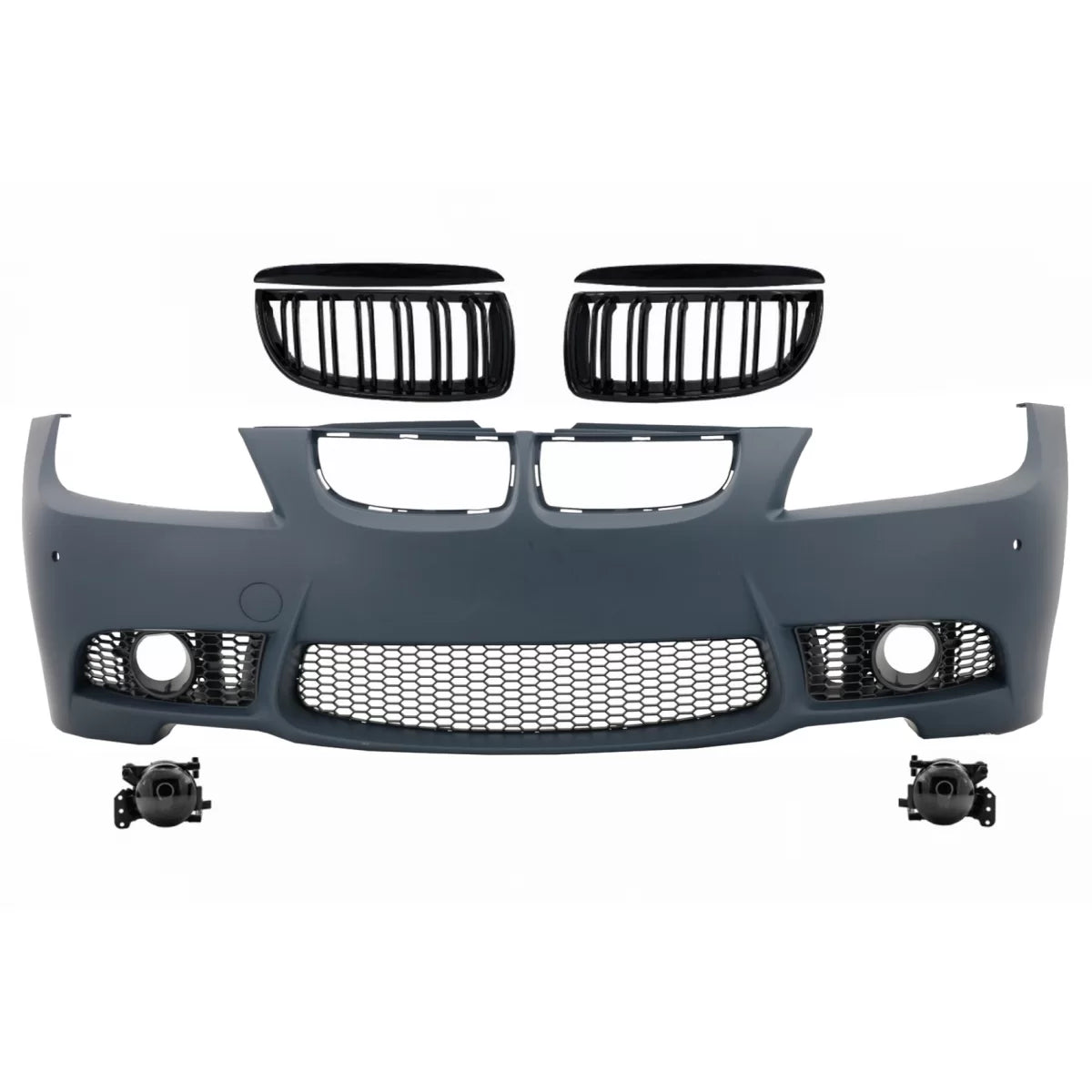 Griglie Paraurti Anteriore M3 Design Fumo con Fendinebbia per BMW Serie 3 E90