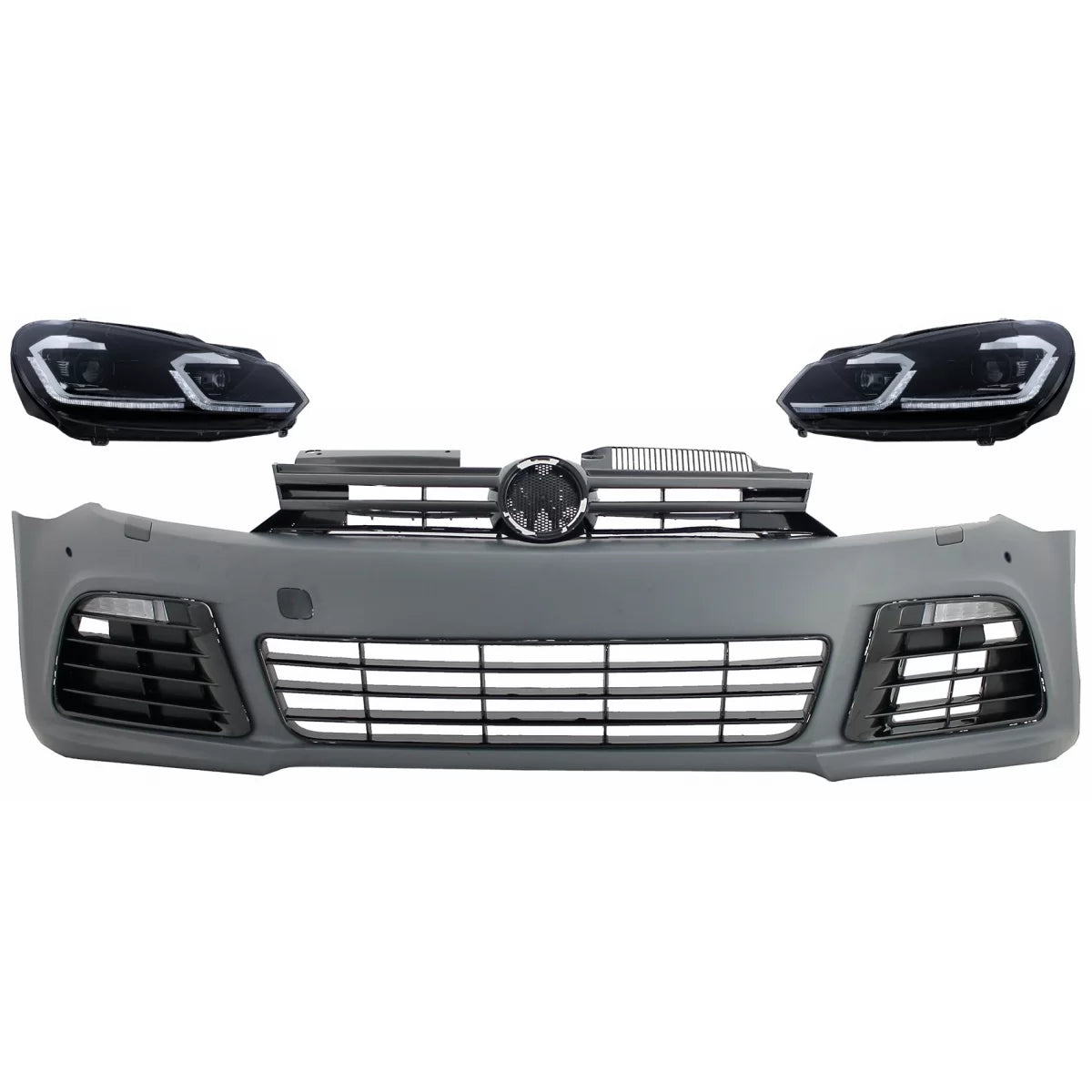 Paraurti Anteriore con Fari LED Dinamici e PDC per Volkswagen Golf Vi 2008-2013