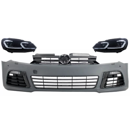 Paraurti Anteriore con Fari LED Dinamici e PDC per Volkswagen Golf Vi 2008-2013