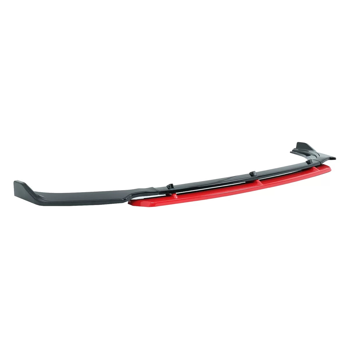 Spoiler Paraurti Anteriore Nero Lucido per Volkswagen Polo Aw MK6 2018-up