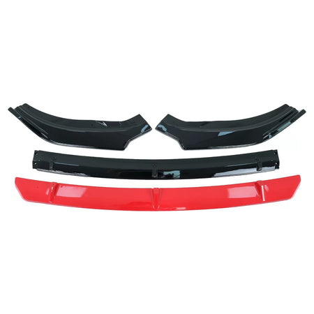 Spoiler Paraurti Anteriore Nero Lucido per Volkswagen Polo Aw MK6 2018-up