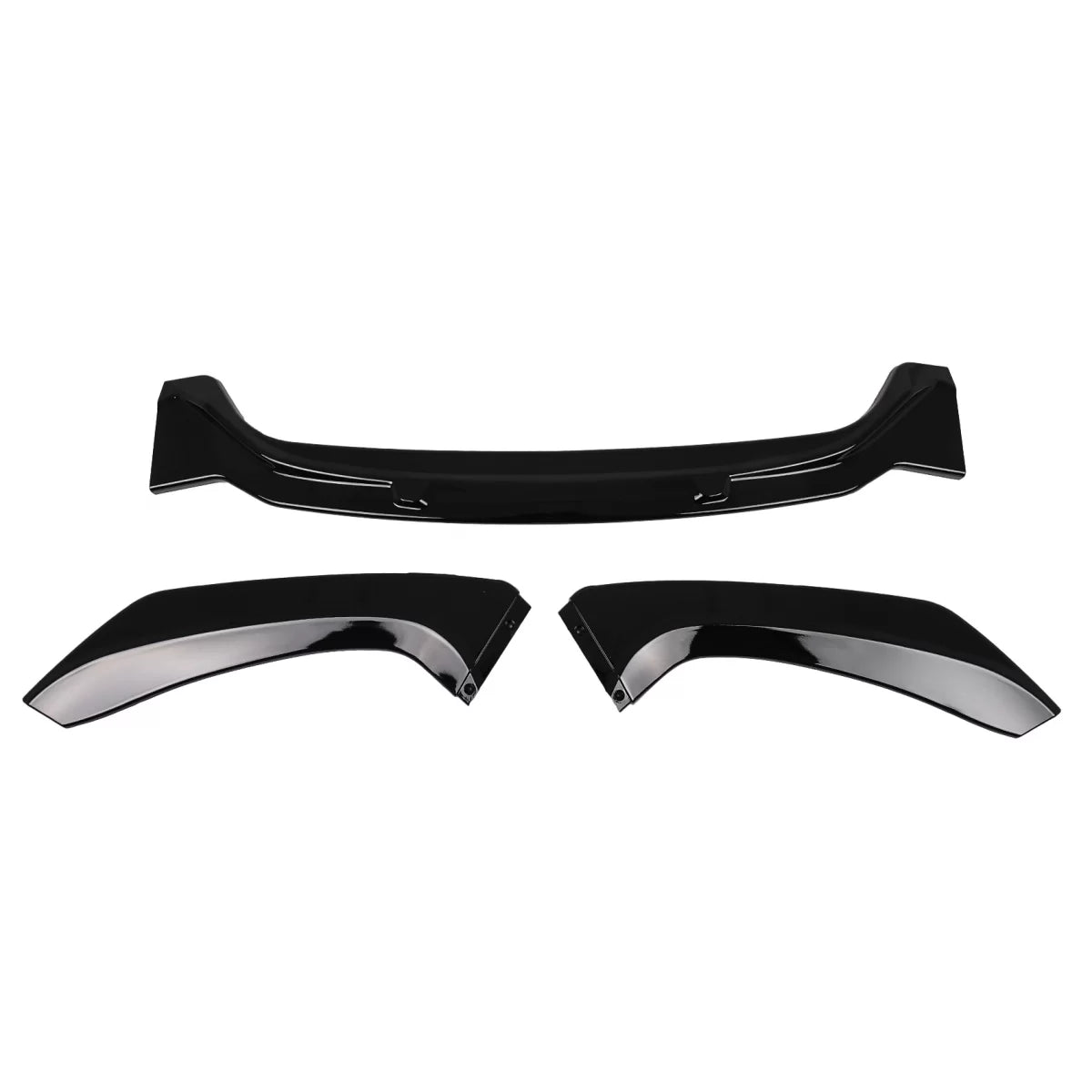 Spoiler Paraurti Anteriore Nero Lucido per BMW Serie 1 F20 F21 LCI 2015-2019