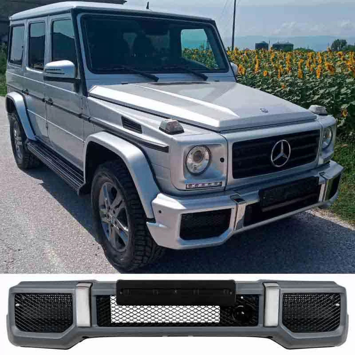 Paraurti Anteriore Sportivo per Mercedes Classe G W461 W463 1990-2015 G55 G65