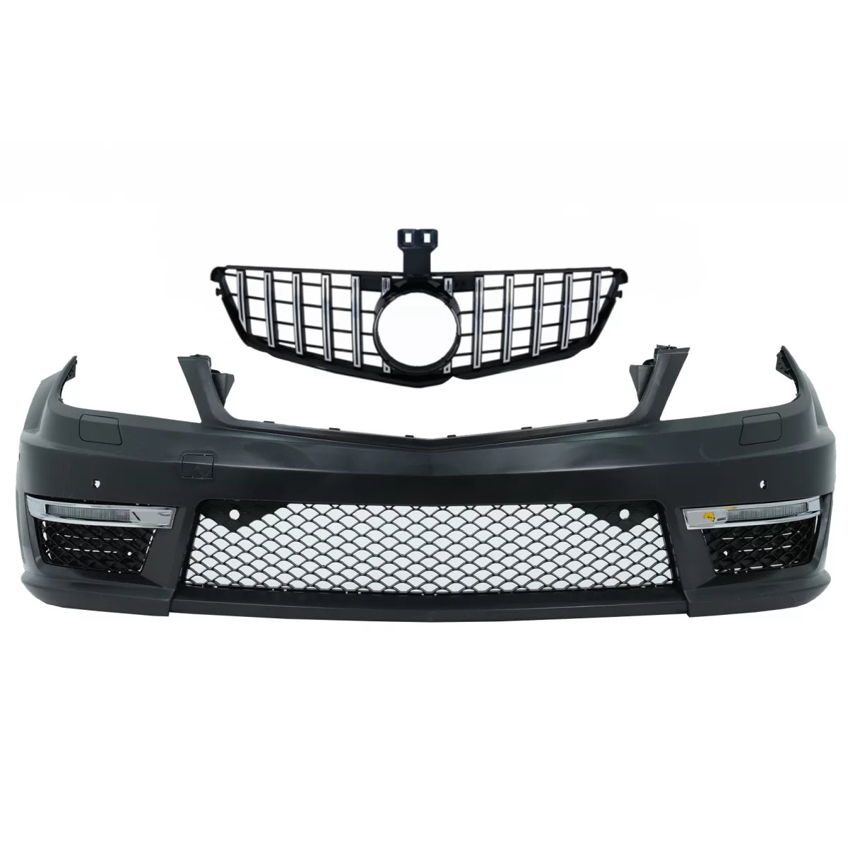Paraurti Anteriore C63 Facelift con Griglia Gt-r Panamericana Cromata