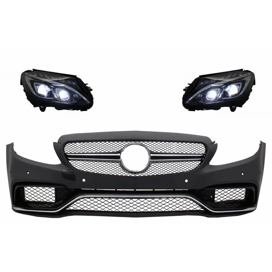 Paraurti Anteriore per Mercedes Classe C W205 S205 2014-2018 LED LHD