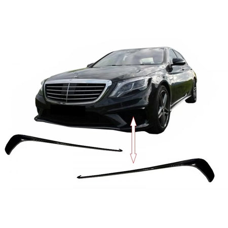Alette Paraurti Anteriore Nere per Mercedes Classe S W222 2013-2017