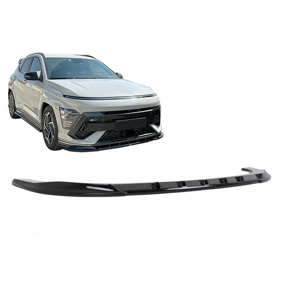 Spoiler Paraurti Anteriore Nero per Hyundai Kona N-line MK2 2023