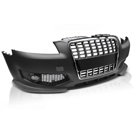 Paraurti Anteriore Sportivo Cromato Nero per Audi A3 06.05-04.08