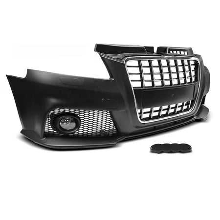 Paraurti Anteriore Sportivo Cromato Nero per Audi A3 08-12