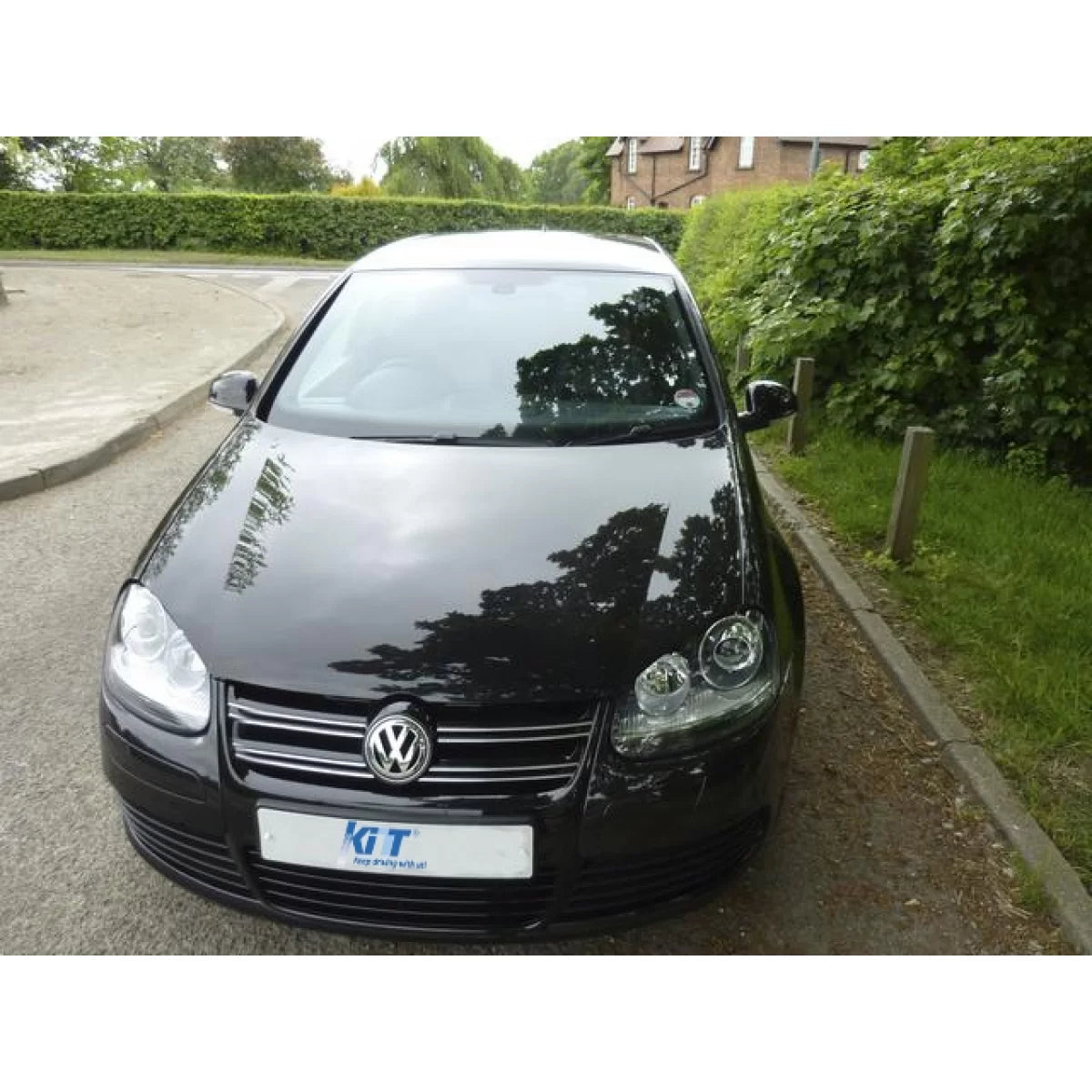 Paraurti Anteriore con Griglia Piano Nero Lucido per VW Golf 5 2003-2007 Jetta