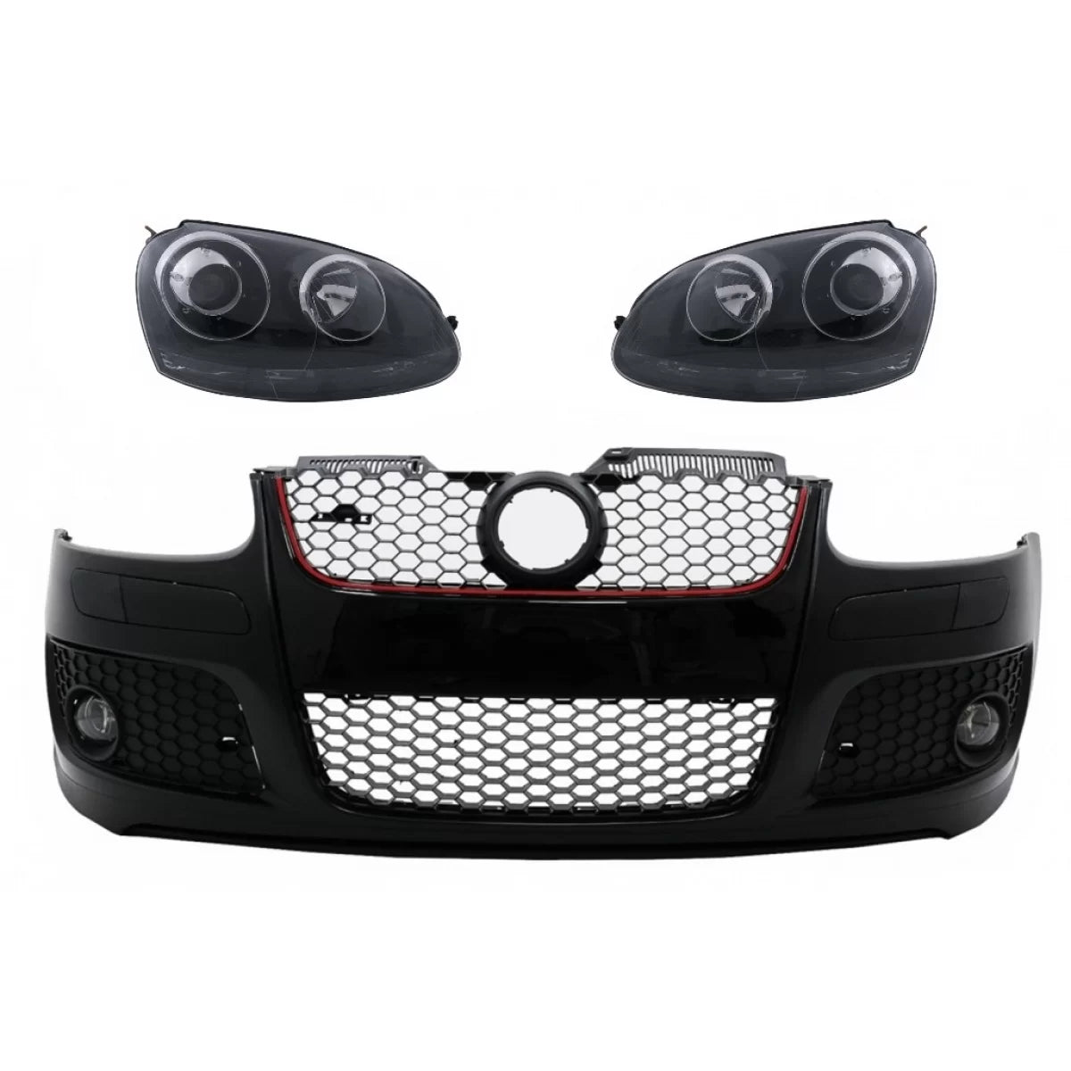 Paraurti Anteriore GTI Design con Fari Xenon VW Golf 5 V 2003-2007
