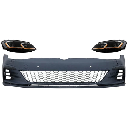Paraurti Anteriore Sportivo per Volkswagen Golf Vii 7.5 2017-2020 GTI Look LED