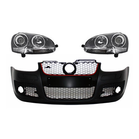 Paraurti Anteriore con Fari Xenon Look Dx per VW Golf 5 MK5 2003-2007 Jetta