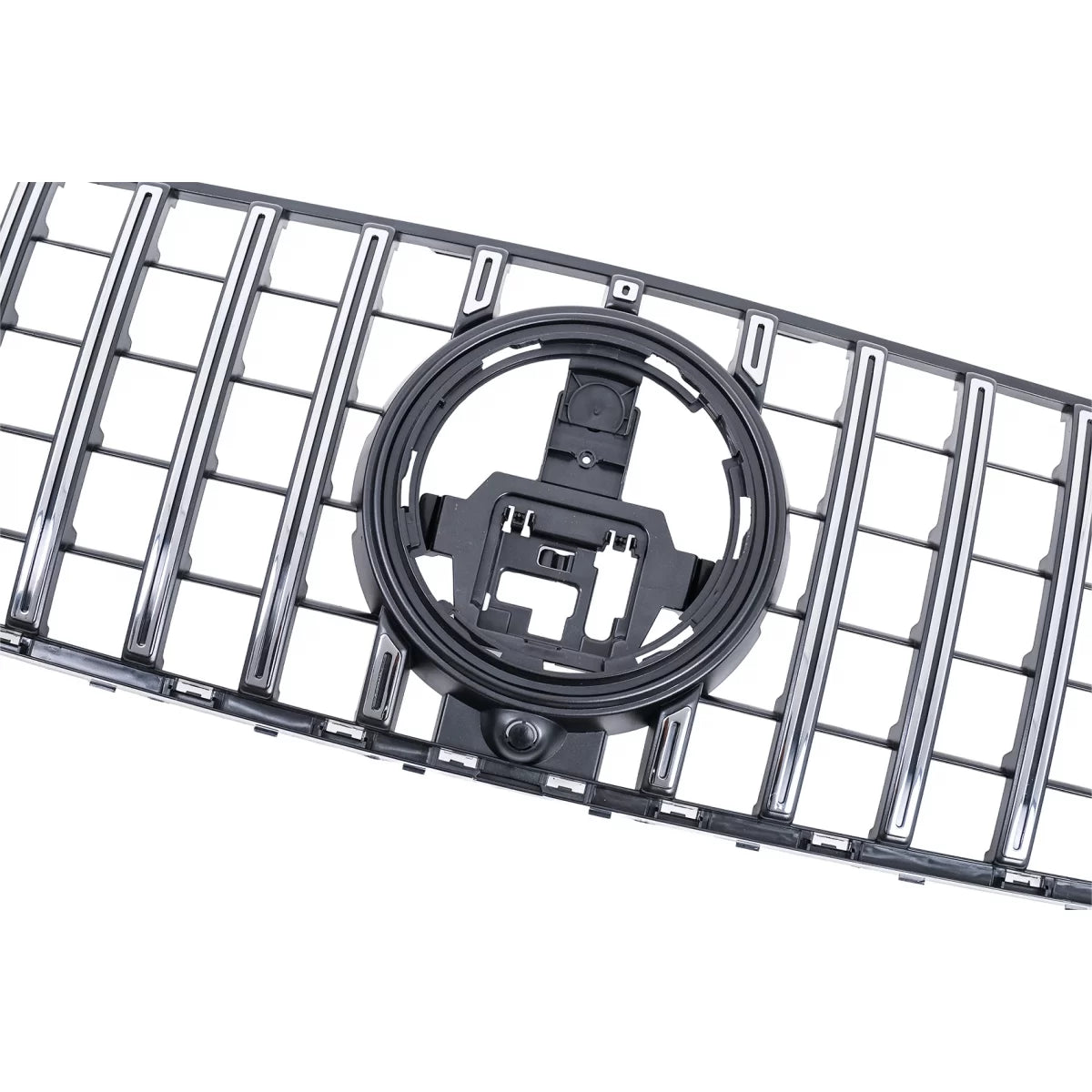 Griglia Anteriore Centrale Sportiva Lucida Nera e Cromo per Mercedes GLE W167
