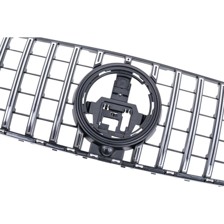 Griglia Anteriore Centrale Sportiva Lucida Nera e Cromo per Mercedes GLE W167