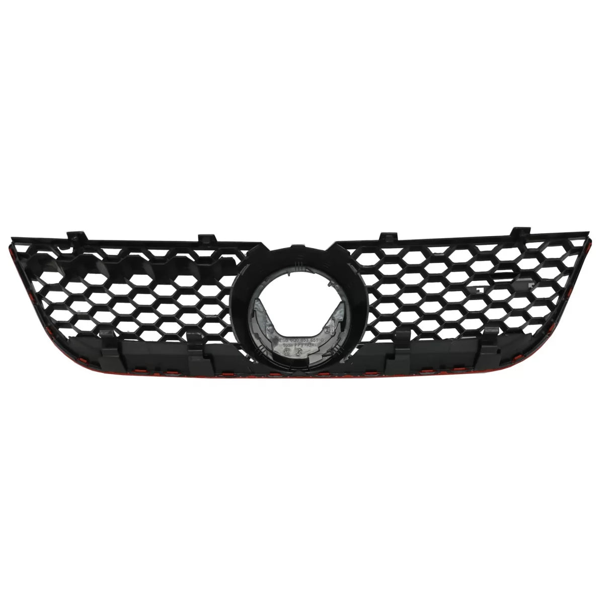 Griglia Anteriore Centrale Sportiva Nido D'ape per VW Polo 9N 9N3 2006-2009