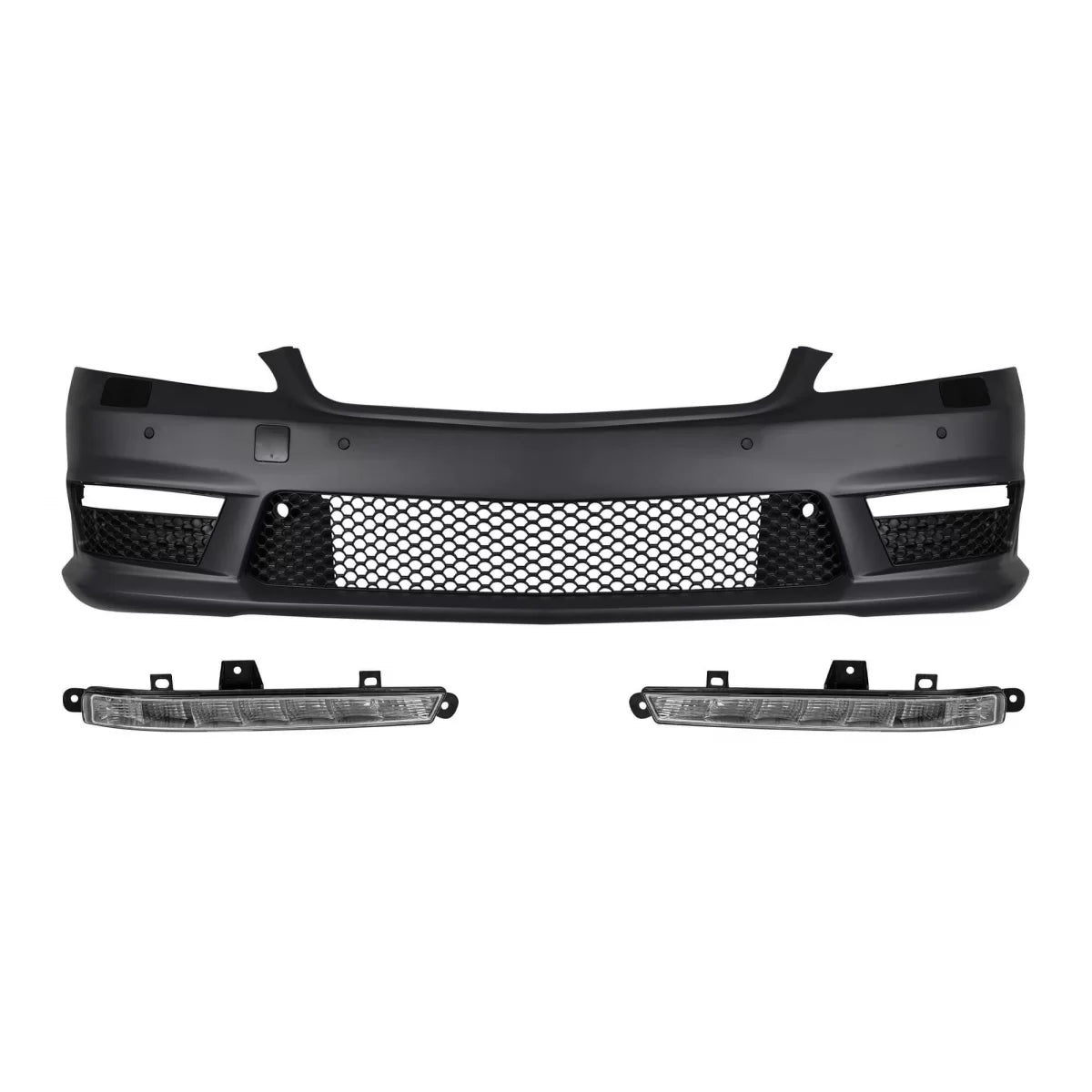 Griglia Anteriore Paraurti Design S63 S65 con Luci Diurne per Mercedes Classe S