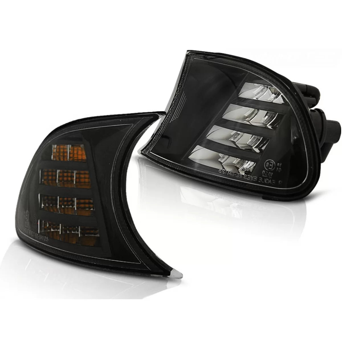 Freccia Anteriore LED Nera per BMW E46 Coupé Cabrio 04.99-08.01