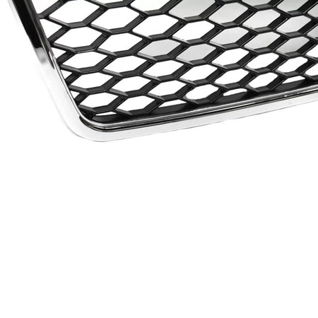 Griglia Anteriore Honeycomb Cromato Nero RS4 Look per Audi A4 B7 04-07