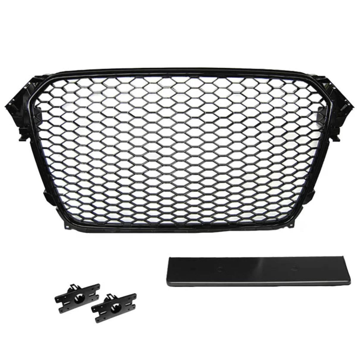 Griglia Anteriore Nido D'ape Lucida RS4 per Audi A4 B8 2011-2015