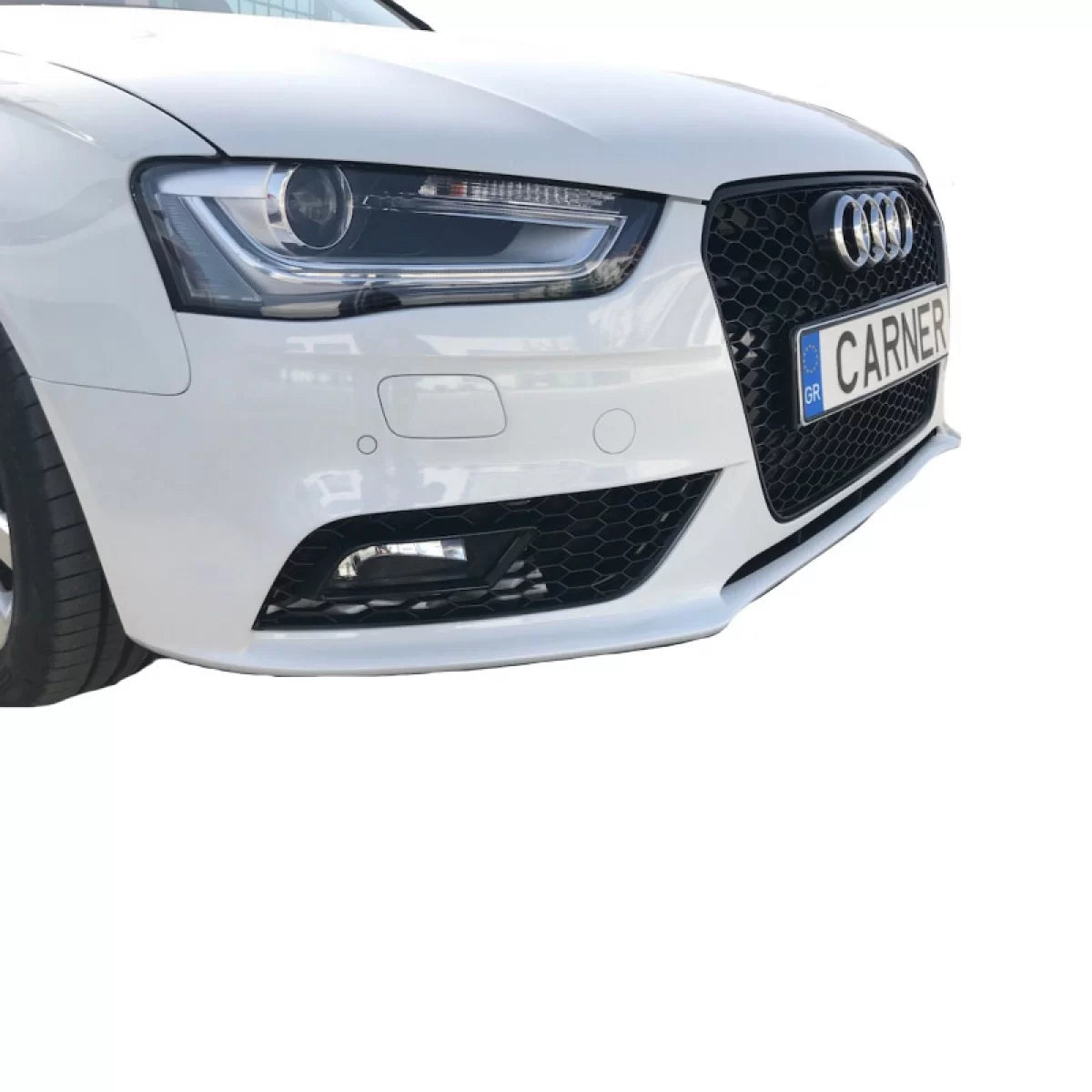 Griglia Anteriore Nido D'ape Lucida RS4 per Audi A4 B8 2011-2015