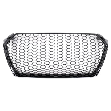 Griglia Anteriore Lucida Nera RS Design per Audi A4 B9 8W 2016-2018