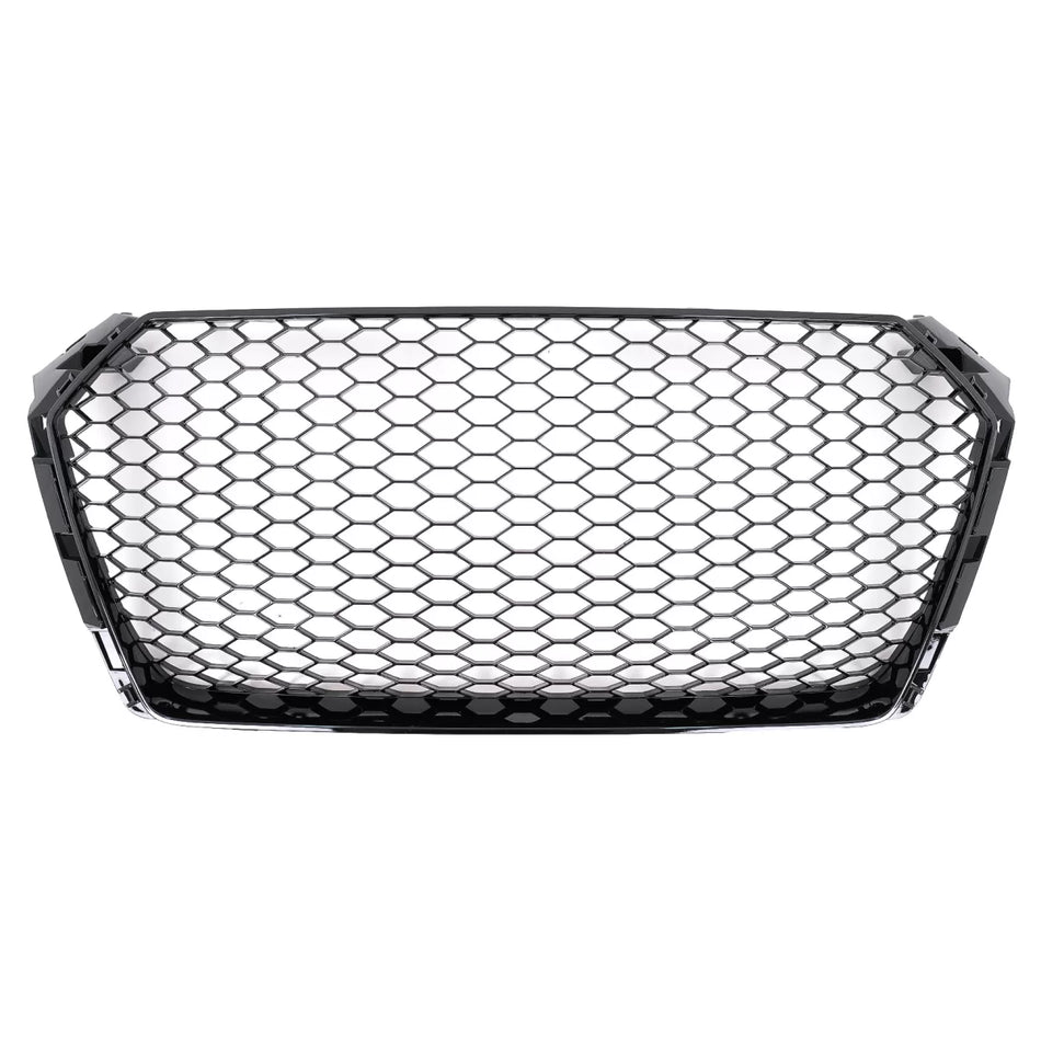 Griglia Anteriore Lucida Nera RS Design per Audi A4 B9 8W 2016-2018