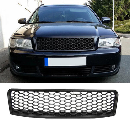 Griglia Anteriore Nido D'ape RS6 Look Nero Opaco per Audi A6 4B C5 01-04