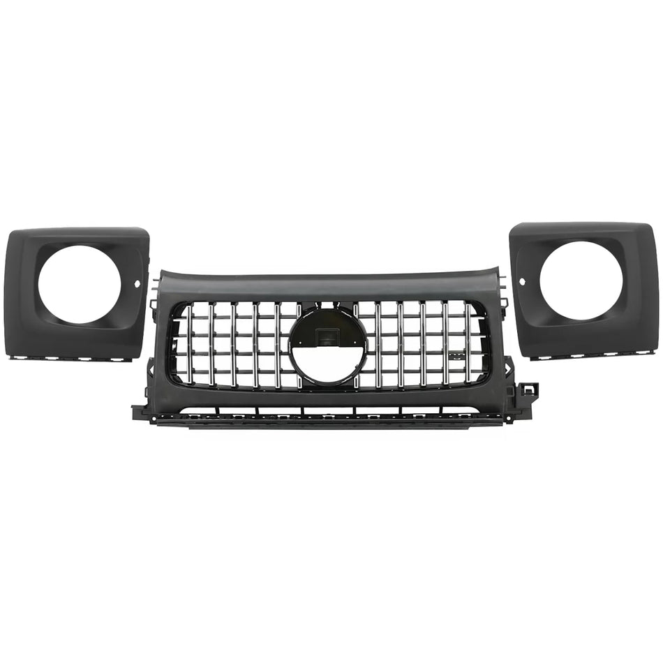 Griglia Anteriore con Coprifari Panamericana per Mercedes Classe G W463A W464