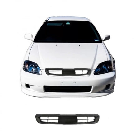 Griglia Anteriore Nera Senza Logo per Honda Civic 3D 4D 95-96