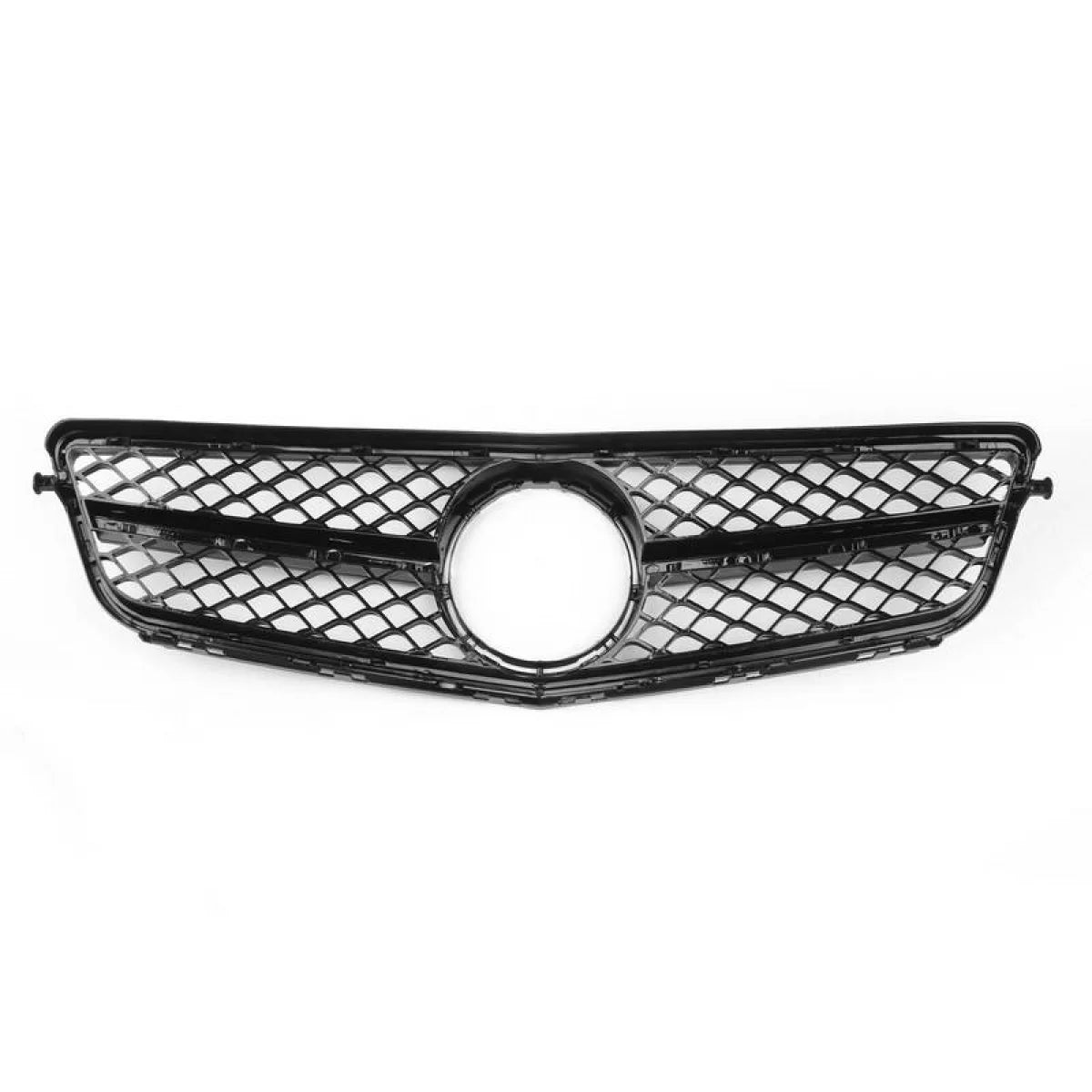 Griglia Anteriore Singola Lucida Nera Design C63 per Mercedes Classe C W204