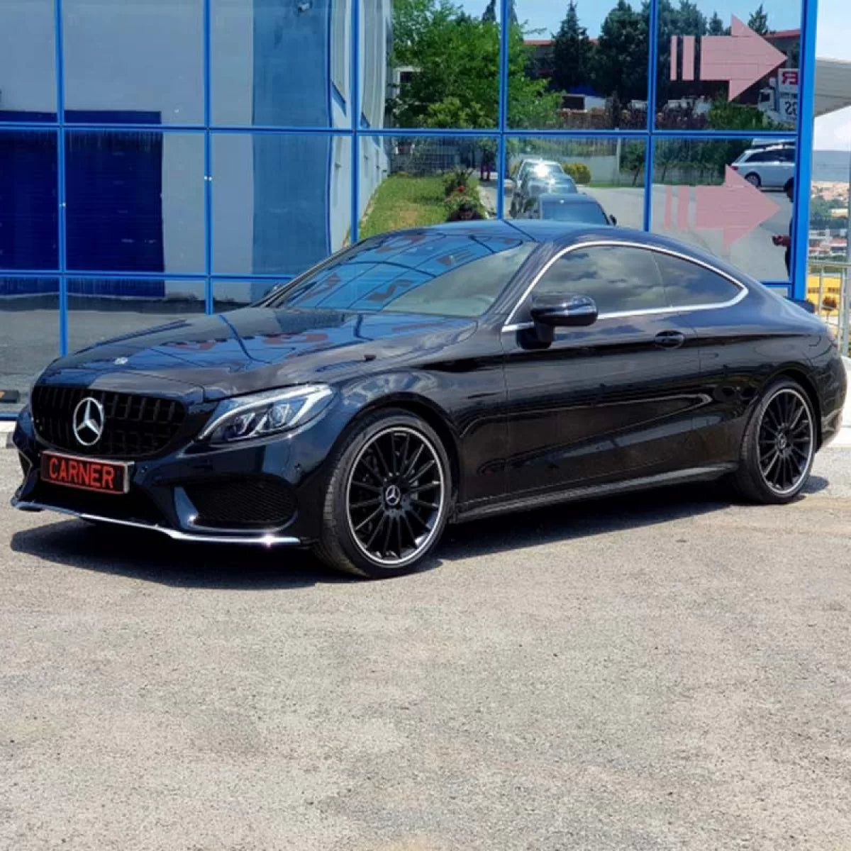 Griglia Anteriore Lucida Panamericana per Mercedes Classe C W205 14+ GT a Design