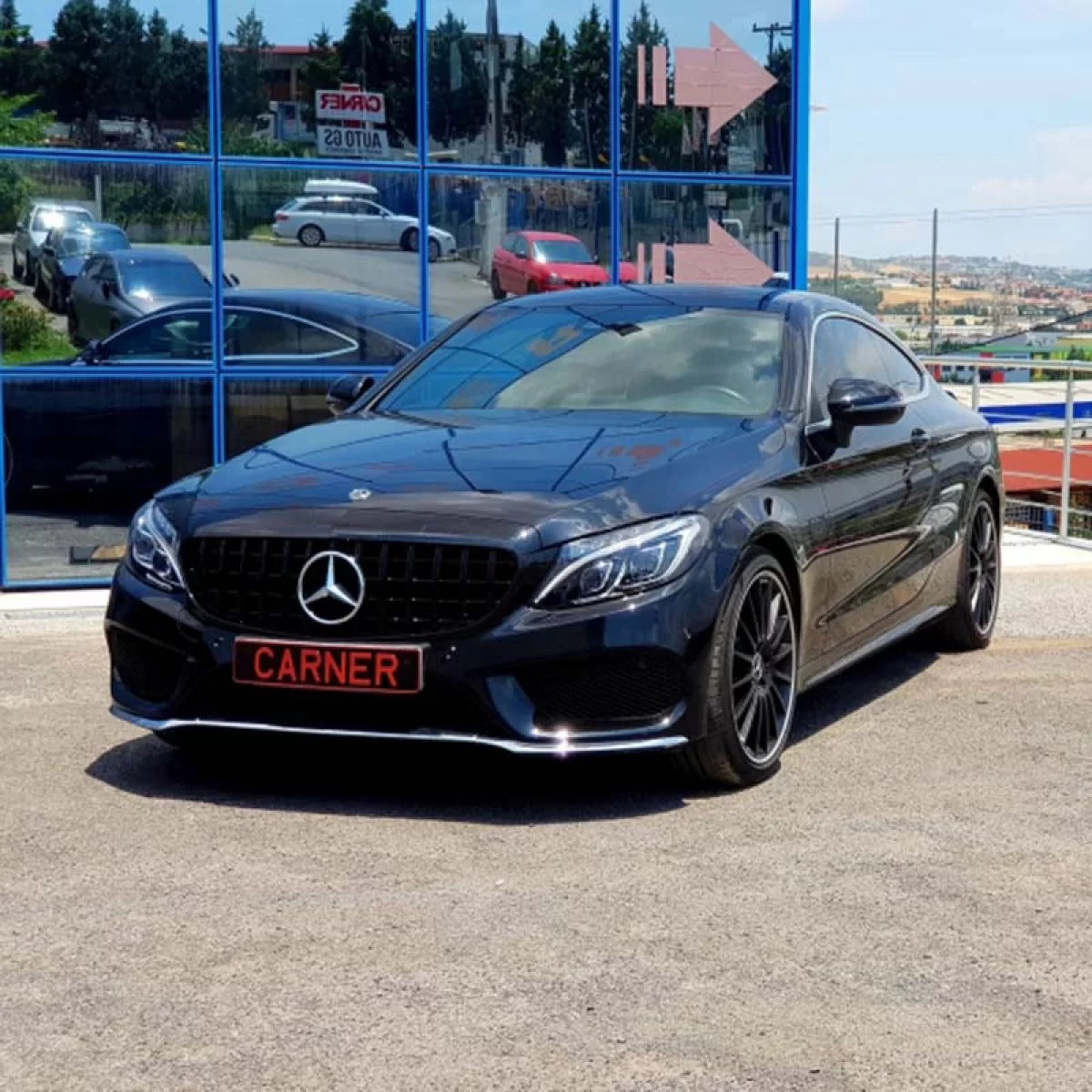 Griglia Anteriore Lucida Panamericana per Mercedes Classe C W205 14+ GT a Design
