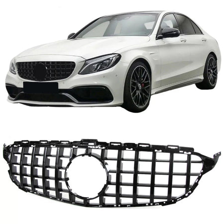 Griglia Anteriore Lucida Panamericana per Mercedes Classe C W205 14+ GT a Design