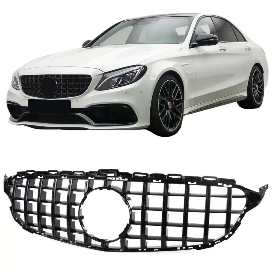 Griglia Anteriore Lucida Panamericana per Mercedes Classe C W205 14+ GT a Design