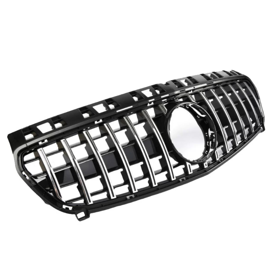 Griglia Anteriore Nera Cromata Panamericana per Mercedes Classe A W176 12-15