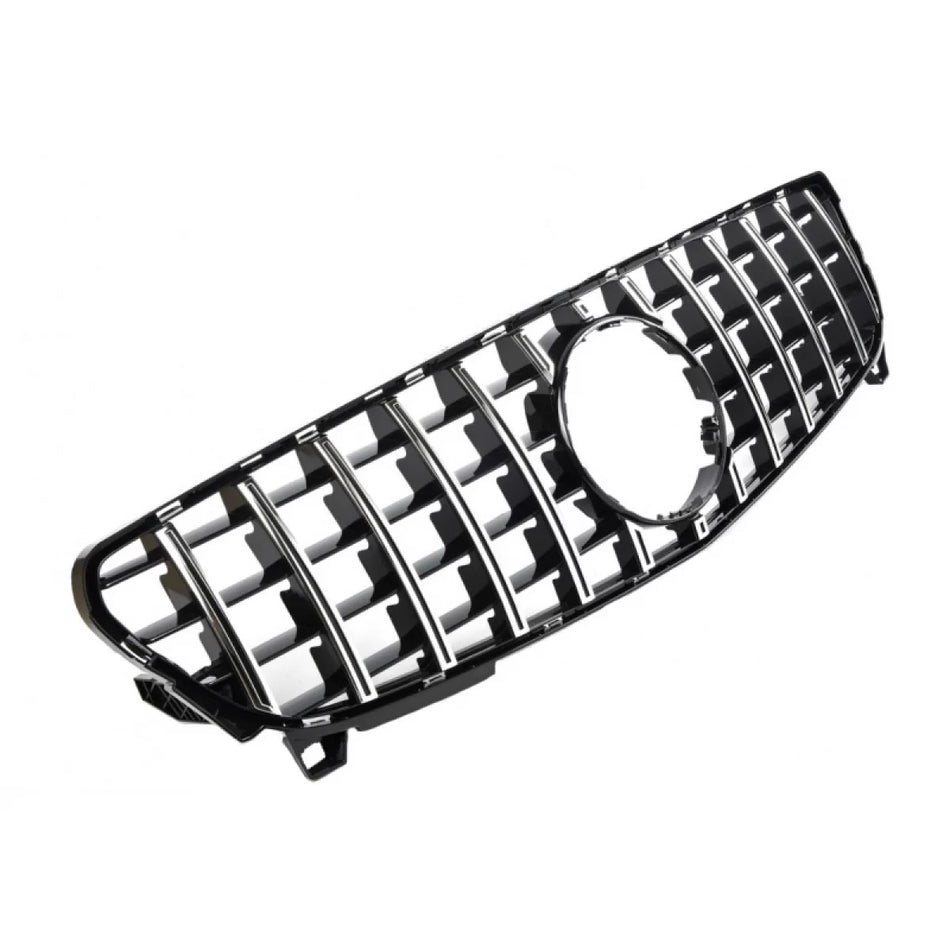 Griglia Anteriore Panamericana Nera Cromo per Mercedes Classe A W176 15-18