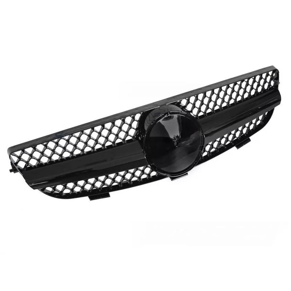 Griglia Anteriore Design a Look Nera Lucida per Mercedes Clk W209 03-09
