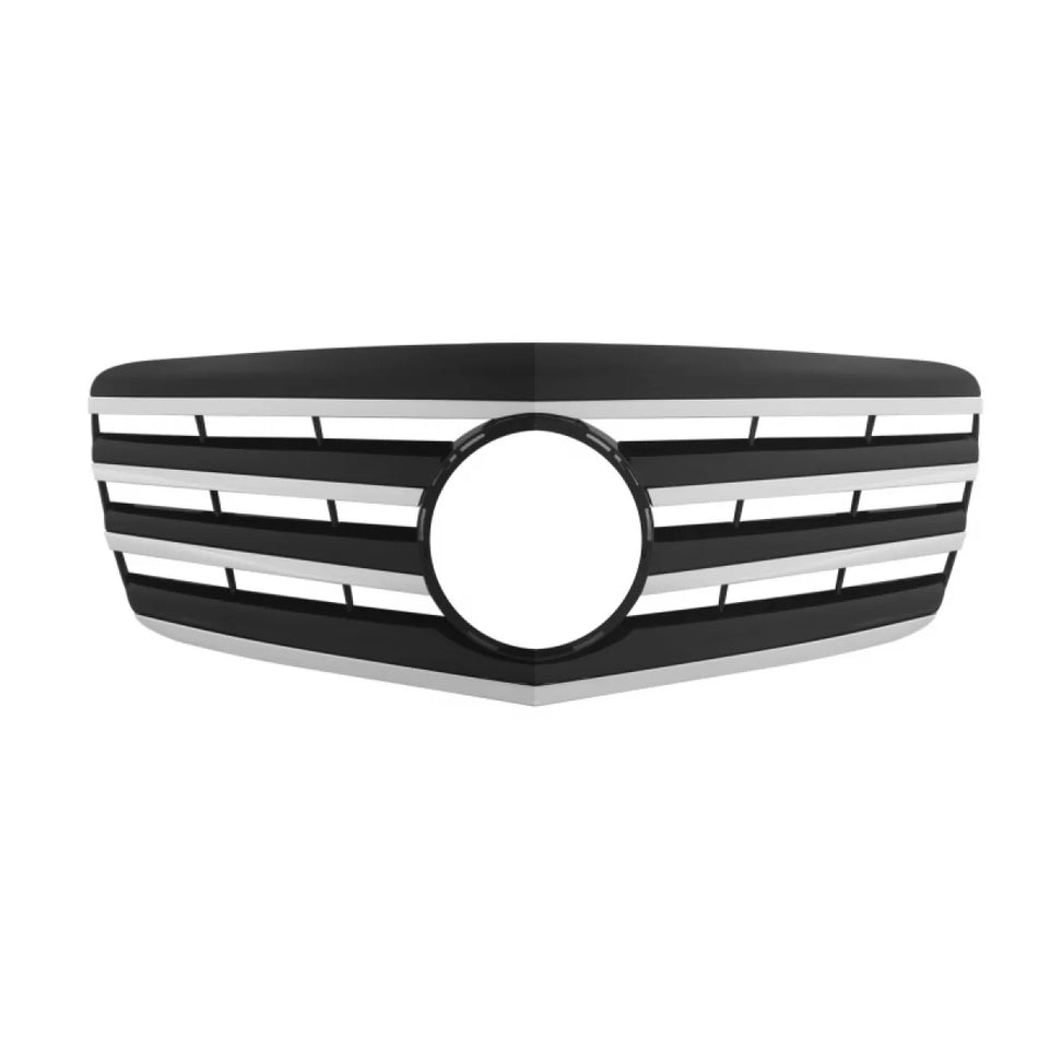 Griglia Anteriore Design a con 4 Stecche Nero Cromo per Mercedes Classe E W211